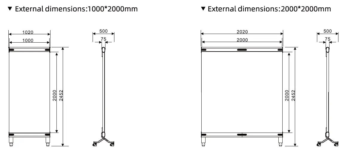 Muxwave Transparent LED Module Drawing 2