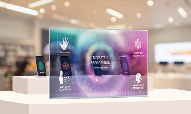 LG 55EW5TK-A Transparent OLED Touch Biometrie
