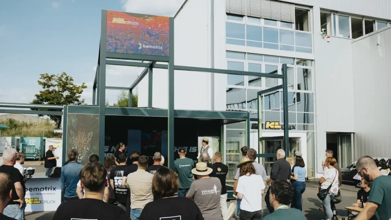 KL Druck bematrix-Academy Sommerfest Outdoor Messebox