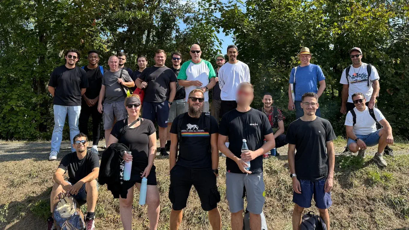 AVMS Sommerfest 2025 Mit dem Kanu auf der Lahn Gruppenbild
