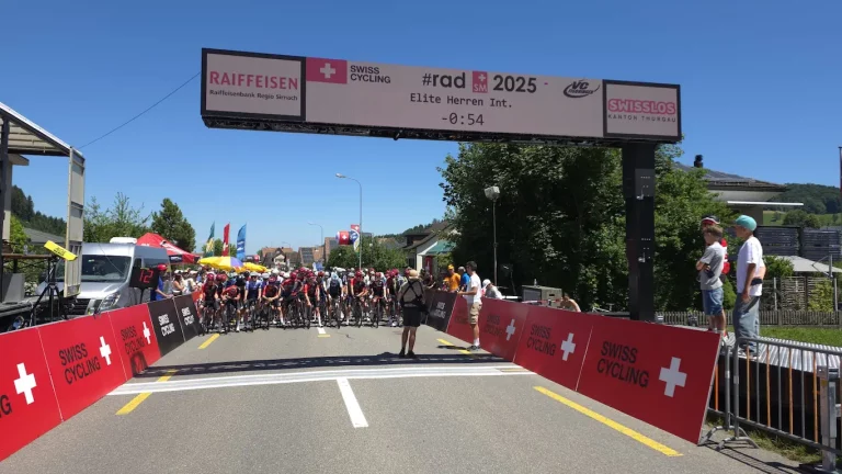 Mobiles LED-Zielbogensystem Radsport