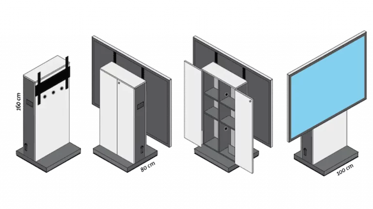 vistono VISION display cabinet variants