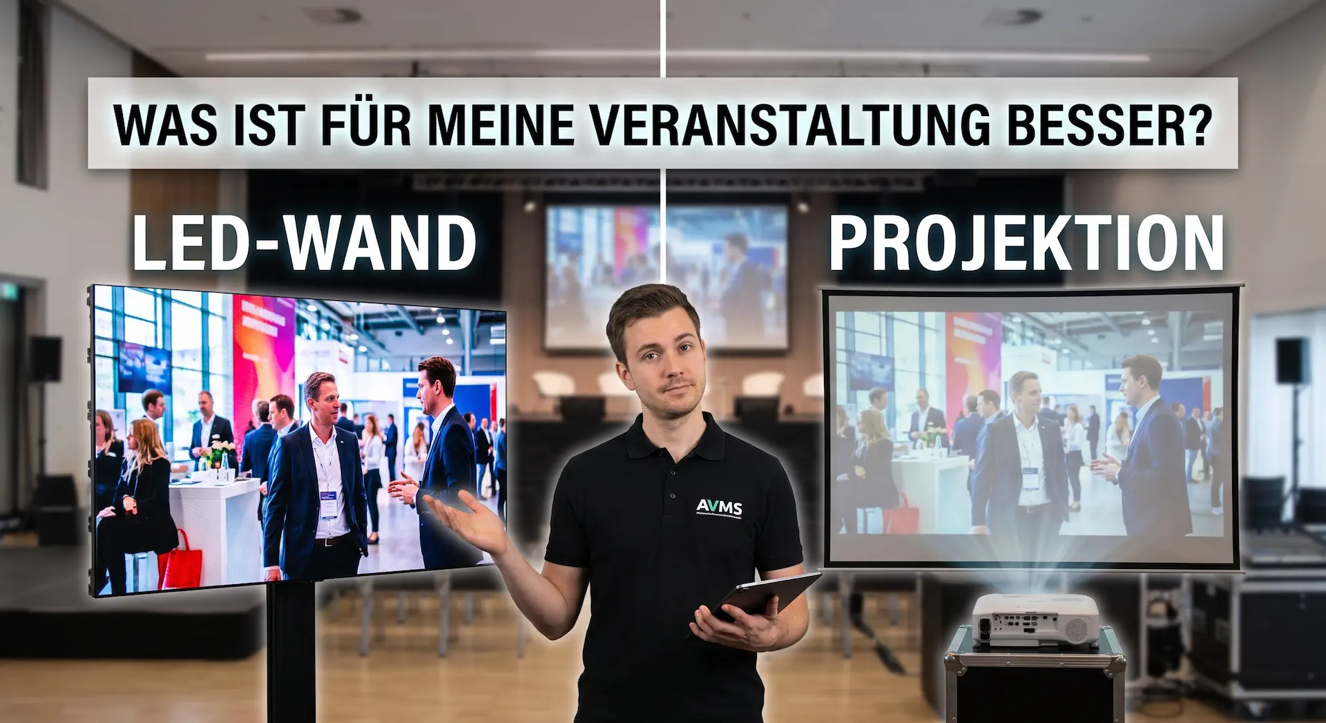 LED-Wand-oder-Projektor