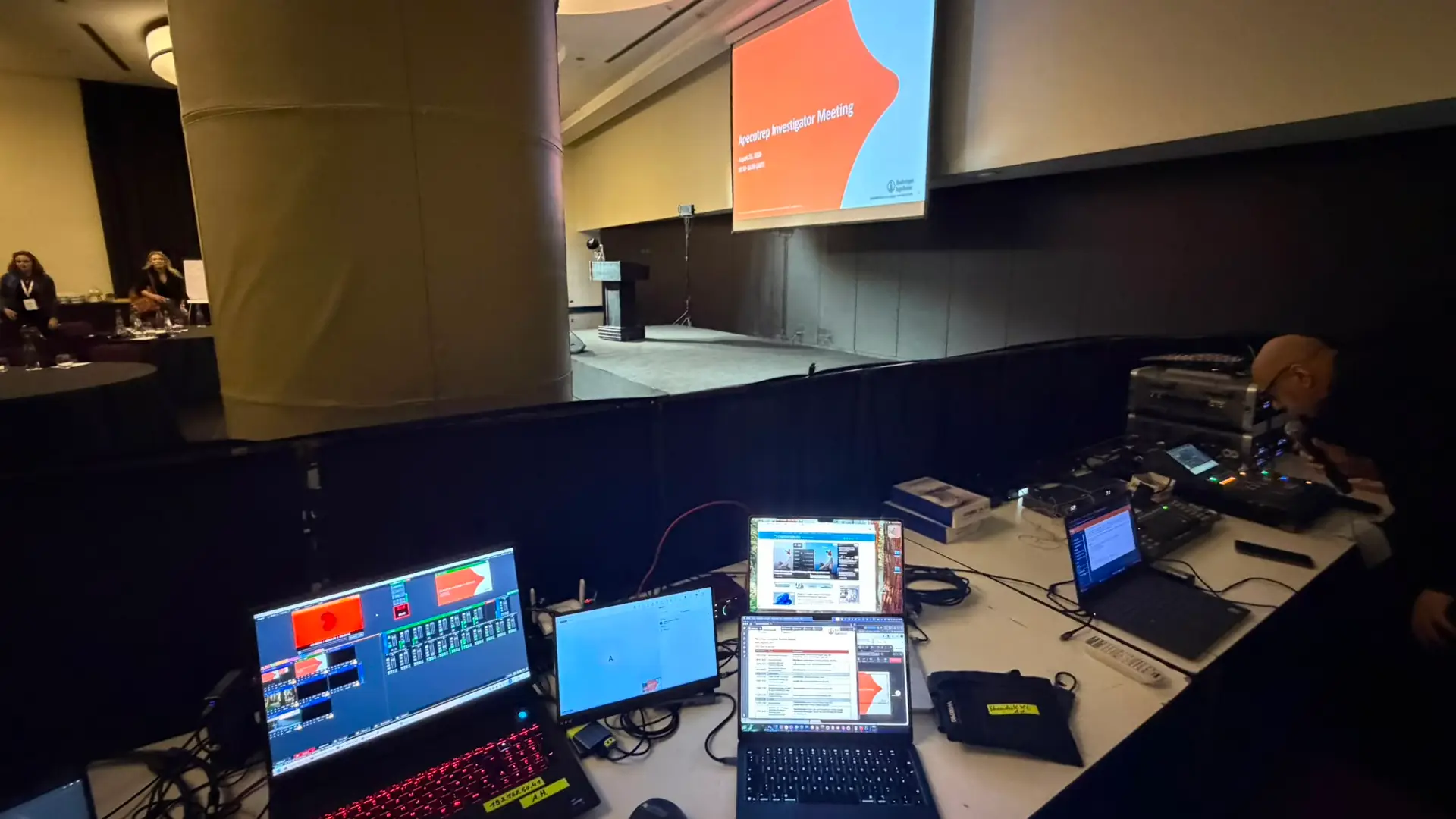 Konferenztechnik Welttournee Singapur Dolmetschertechnik